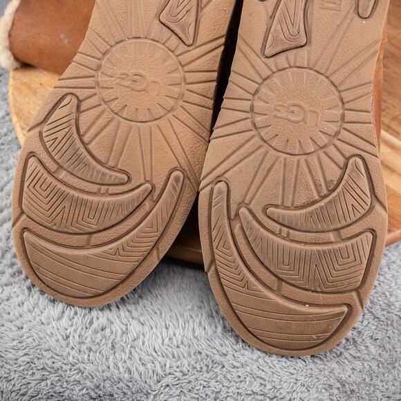 UGG Boots Womens 9 Becket Snow Brown Leather Waterproof Buckled Comfort 1005380 - Picture 7 of 8